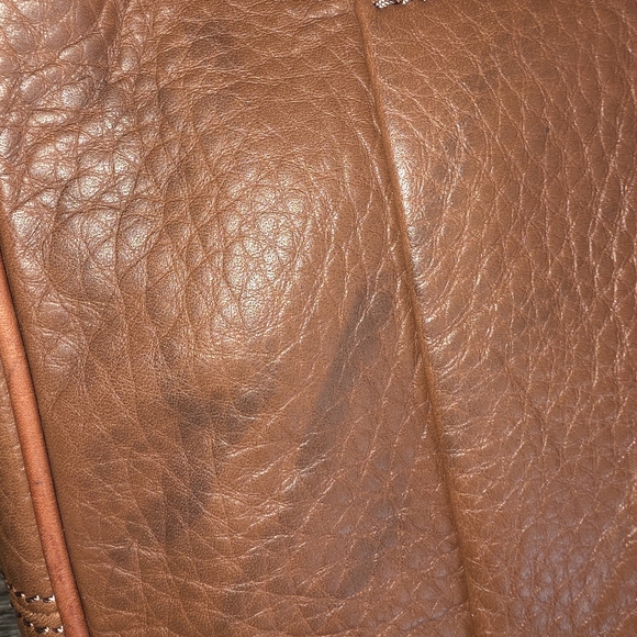 Dooney & Bourke Brown Leather Shoulder Bag - Picture 4 of 11